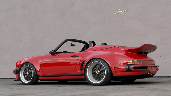 Рестомод Porsche 911 Carrera Cabriolet от Singer: убирающиеся фары и новый откидной верх