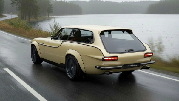 Трехдверный универсал Volvo P1800 ES вернулся в виде рестомода Трехдверный универсал Volvo P1800 ES вернулся в виде рестомода