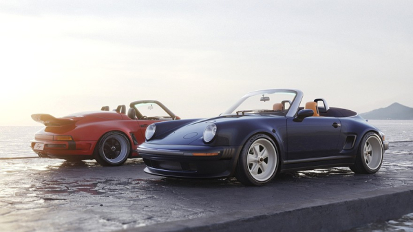 Рестомод Porsche 911 Carrera Cabriolet от Singer: убирающиеся фары и новый откидной верх